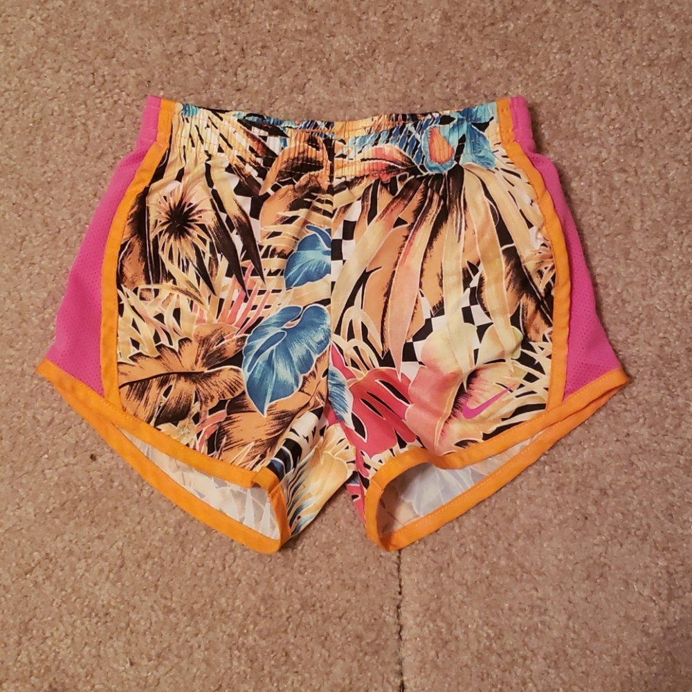 Nike Tempo Girls Floral Running Shorts